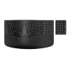 Teclado inalámbrico ergonómico HP 965, tamaño completo (100%), inalámbrico, RF inalámbrico + Bluetooth, membrana, negro