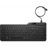 Teclado HP 405 multidispositivo con cable y retroiluminación, tamaño completo (100%), con cable, USB, membrana, negro
