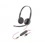 Auriculares POLY Blackwire 3225 estéreo USB-A con cable para oficina y call center