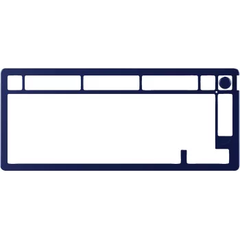Teclado mecánico KINGSTON HyperX Alloy Rise 75 Top Plate Navy Blue (modelo 85U15AA)
