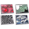 Insignia magnética Kingston HyperX Abstract Series 85U20AA — insignia metálica promocional con parte trasera magnética