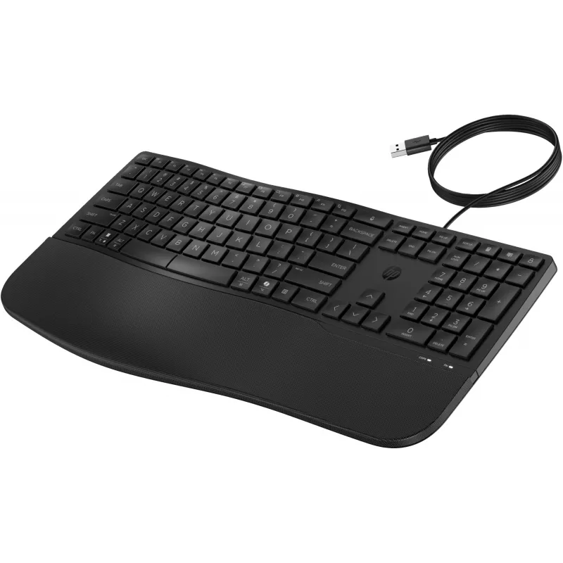 Teclado con cable de tamaño completo HP 485 Comfort con conexión USB y 23 teclas programables