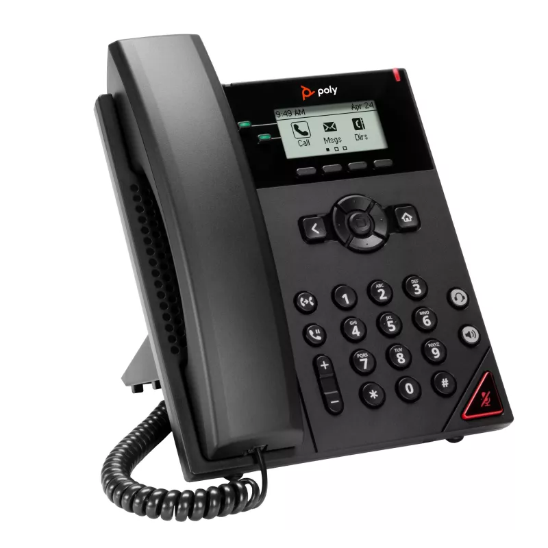 Teléfono IP HP Poly VVX 150 de 2 líneas compatible con PoE, 300 g, China, México, 357 kg