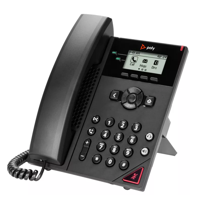Teléfono IP HP Poly VVX 150 de 2 líneas compatible con PoE, 300 g, China, México, 357 kg