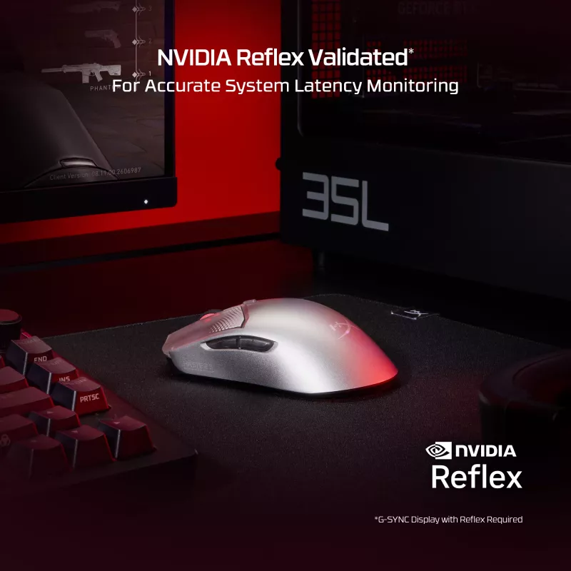 Ratón gaming inalámbrico HP HyperX Pulsefire Haste 2 S azul marino 64 g Li-Ion