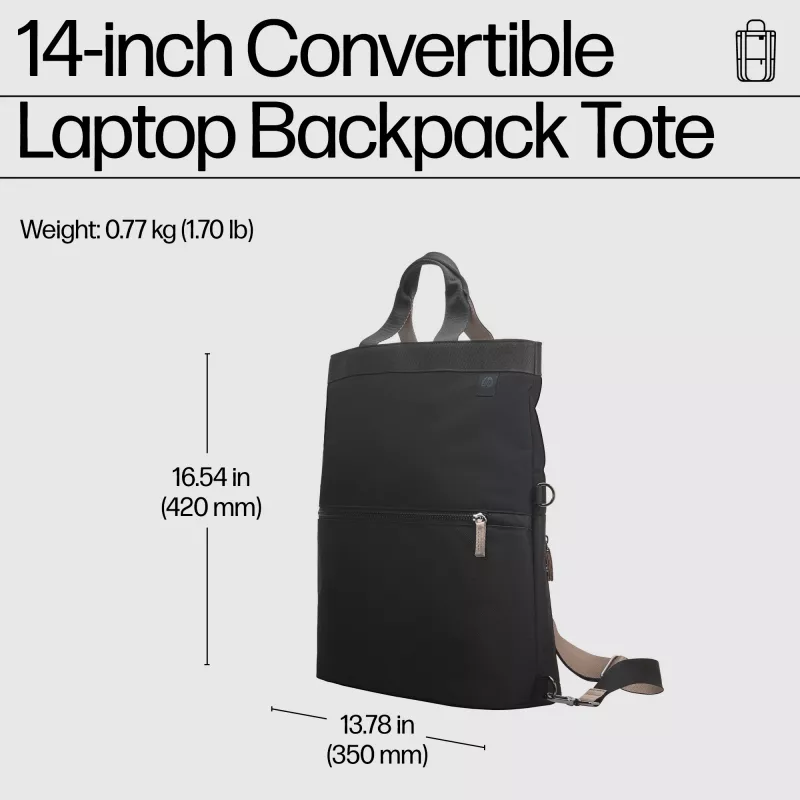 Mochila para portátil convertible HP de 14