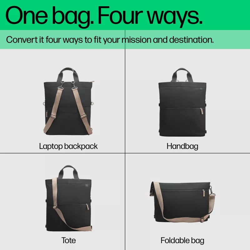 Mochila para portátil convertible HP de 14