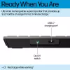 Teclado inalámbrico recargable multidispositivo HP 720, tamaño completo (100%), inalámbrico, USB + Bluetooth, mecánico, QWERTY, negro