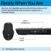 Conjunto de teclado y ratón inalámbrico recargable multidispositivo HP 725 tamaño completo inalámbrico Bluetooth