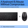 Combo de teclado y ratón inalámbrico HP 655, negro, ratón incluido