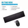 Combo de teclado y ratón inalámbrico HP 655, negro, ratón incluido