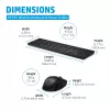 Combo de teclado y ratón inalámbrico HP 655, negro, ratón incluido