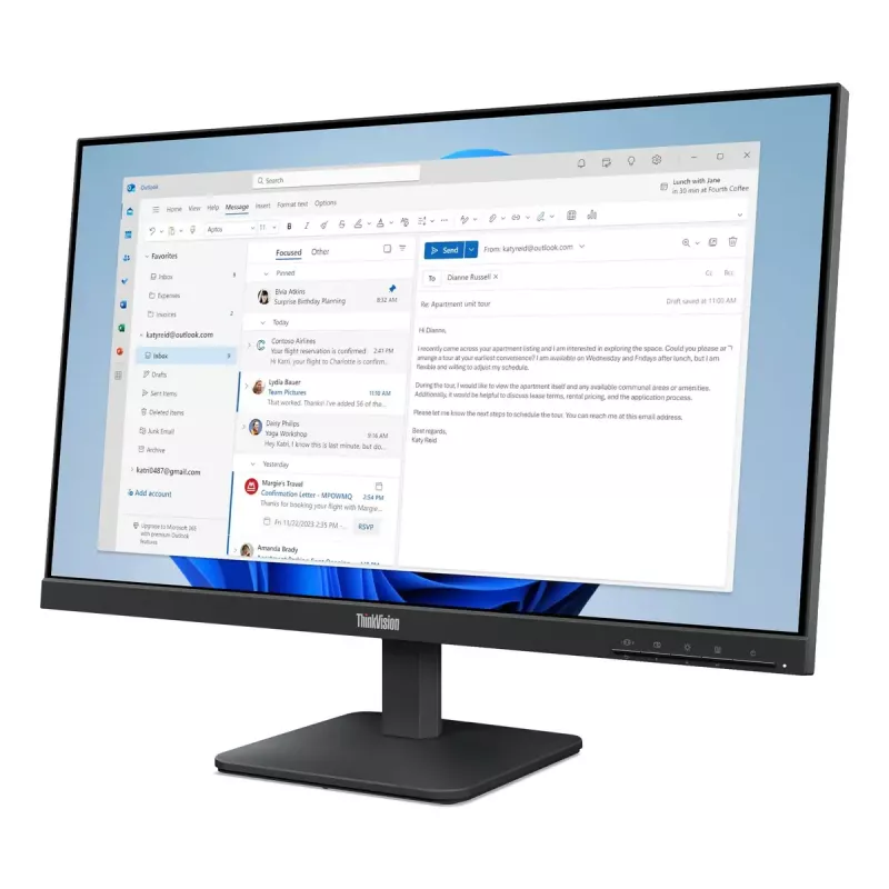 Monitor LED IPS Lenovo ThinkVision S24-4e 24