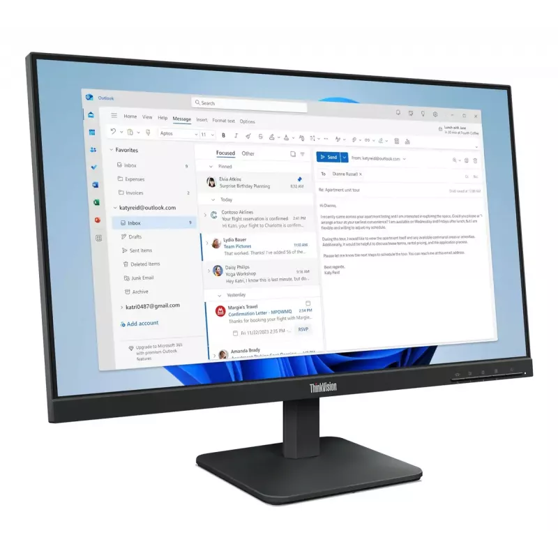 Monitor LED IPS Lenovo ThinkVision S24-4e 24