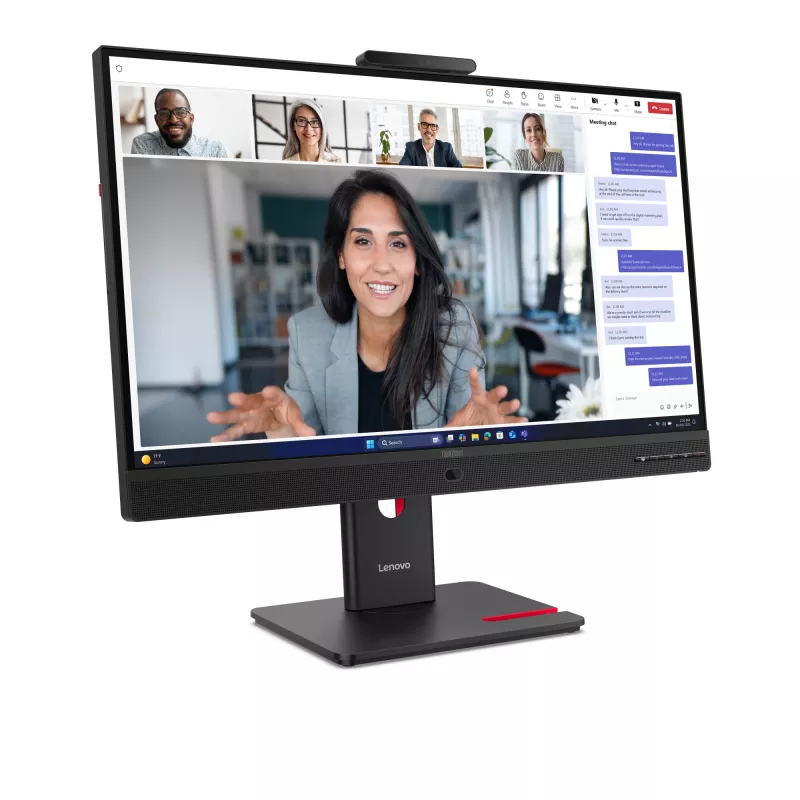 Monitor Lenovo ThinkVision T24-4v, 60,5 cm (23,8 inch), 1920 x 1080 píxeles, Full HD, LED, 6 ms, Negro