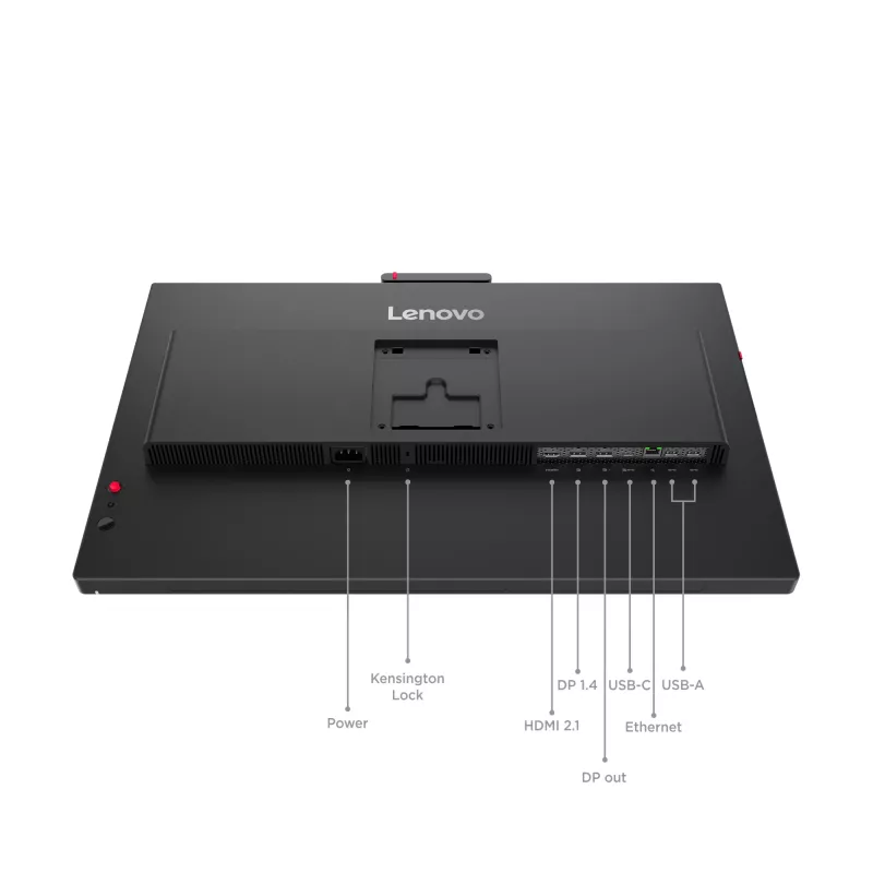 Monitor Lenovo ThinkVision T24-4v, 60,5 cm (23,8 inch), 1920 x 1080 píxeles, Full HD, LED, 6 ms, Negro