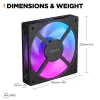 Ventilador HP OMEN 120 mm - Pack individual Negro