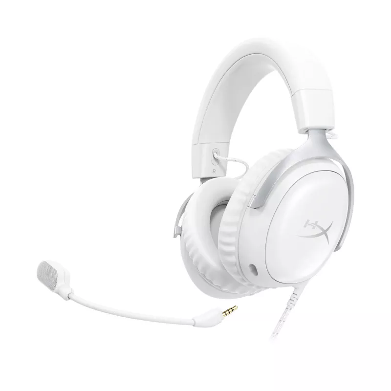 HyperX Cloud III - Auriculares gaming (Blanco), Blanco, China, Tailandia, Circumaural, Cerrado, 155 mm, 86,7 mm