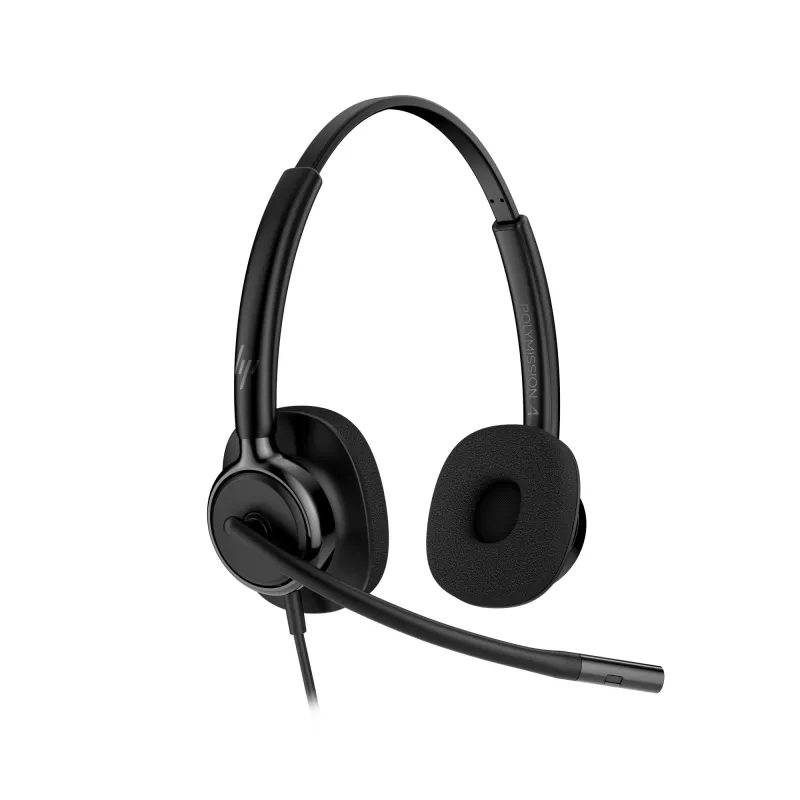 Auriculares estéreo con cable HP POLY Mission 425 Classic, conexión USB, 126 g