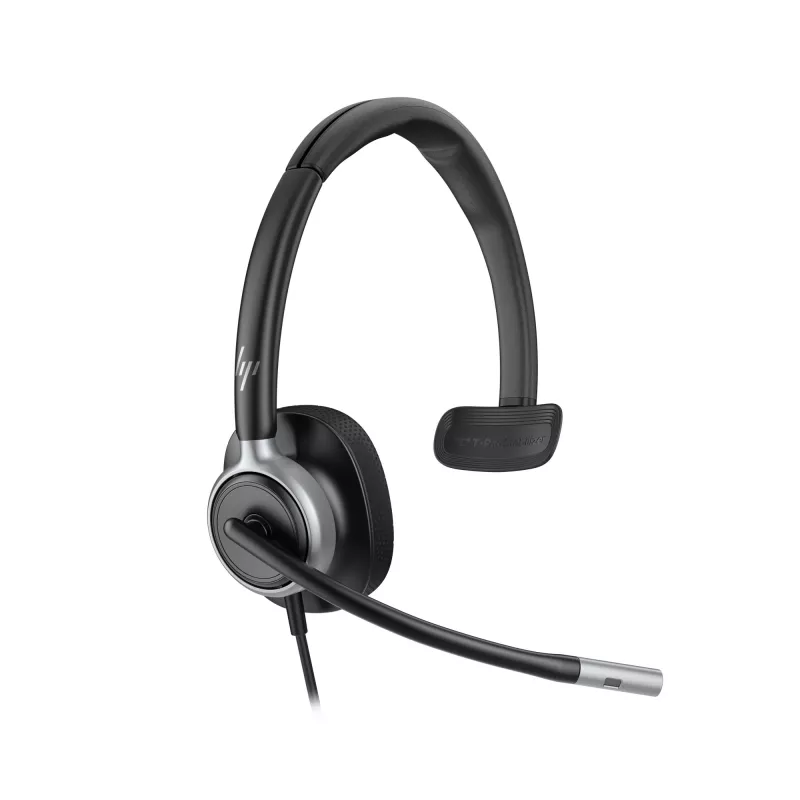 Auriculares USB con cable HP Poly Mission 615 monoaurales, 117,5 g, negro