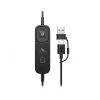 Auriculares USB con cable HP Poly Mission 615 monoaurales, 117,5 g, negro