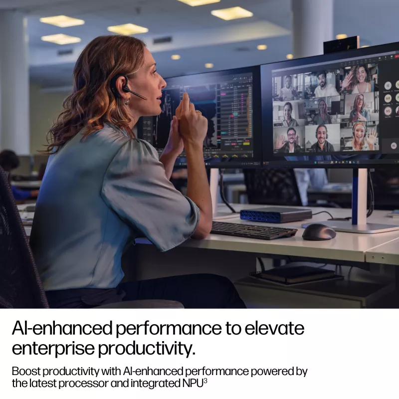 Mini PC HP EliteDesk 8 Mini G1i AI — Intel Core Ultra 7 265T, 16 GB DDR5, 1 TB SSD, Windows 11 Pro, Negro