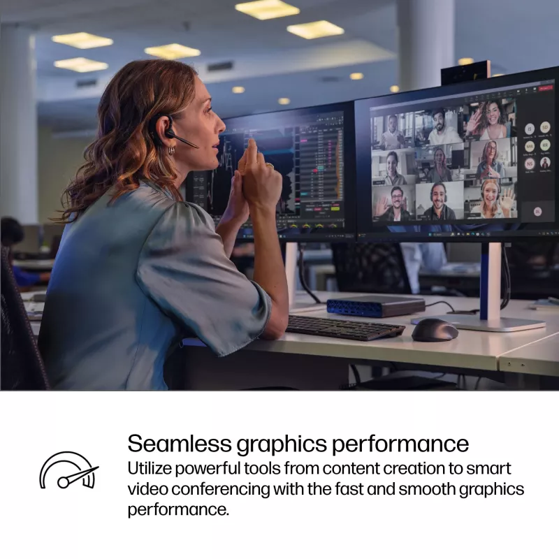 Mini PC HP EliteDesk 8 Mini G1i AI — Intel Core Ultra 7 265T, 16 GB DDR5, 1 TB SSD, Windows 11 Pro, Negro