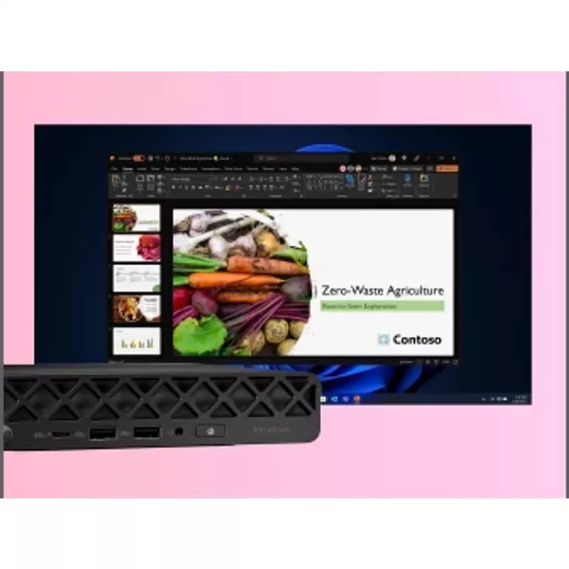 Mini PC HP EliteDesk 8 Mini G1i AI — Intel Core Ultra 7 265T, 16 GB DDR5, 1 TB SSD, Windows 11 Pro, Negro