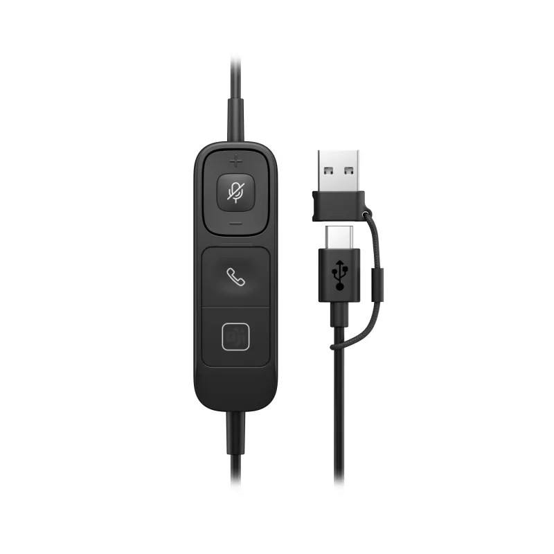 HP Poly Mission 425 Auricular estéreo USB con cable