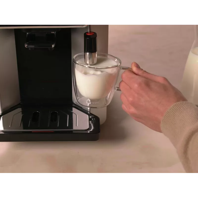 Cafetera de espresso KRUPS Sensation EA910E — superautomática, depósito de agua de 1,7 l, molinillo integrado, 2 salidas, 1450 W