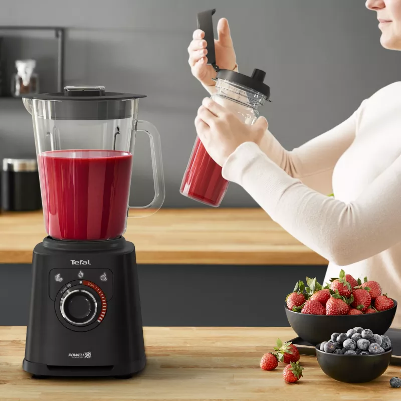 Tefal Perfectmix+ BL87G8 1.5 L Batidora de vaso 1200 W Negro