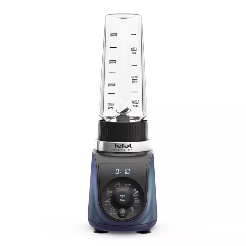 Tefal Blend Up BL19H4F0 Batidora 0,85 L Batidora de vaso 1000 W Azul, Transparente