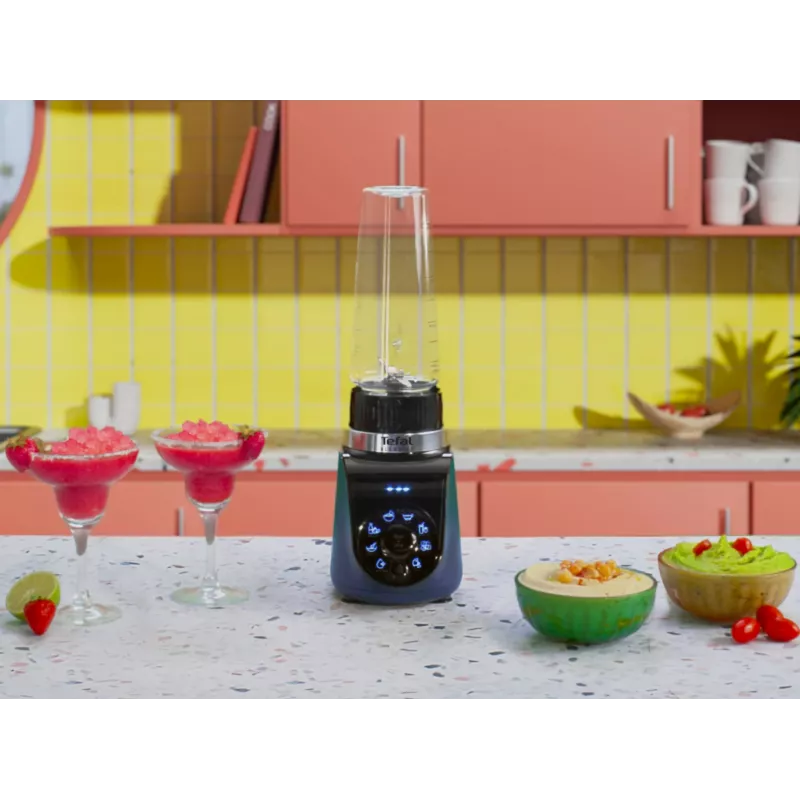 Tefal Blend Up BL19H4F0 Batidora 0,85 L Batidora de vaso 1000 W Azul, Transparente