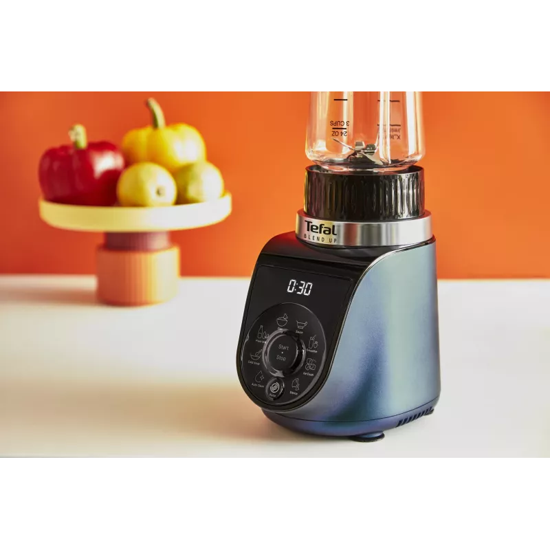 Tefal Blend Up BL19H4F0 Batidora 0,85 L Batidora de vaso 1000 W Azul, Transparente