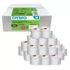 Pack de rollos de etiquetas Dymo LabelWriter 101 x 54 mm, etiquetas de papel blancas, 24 rollos (220 etiquetas/rollo)