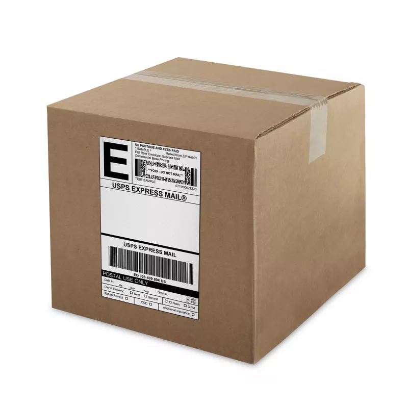 DYMO 2238107 etiquetas de envío UPS, 102 x 210 mm, 6 rollos x 140 etiquetas, negro sobre blanco