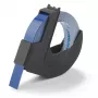 Cinta de etiquetado en relieve DYMO Authentic | rollo de 9 mm x 3 m | impresión blanca sobre azul | autoadhesiva | para máquinas de etiquetado en relieve | 1 ud.