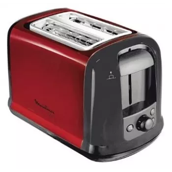 Tostadora Moulinex LT261D 2 ranuras 850 W negra roja