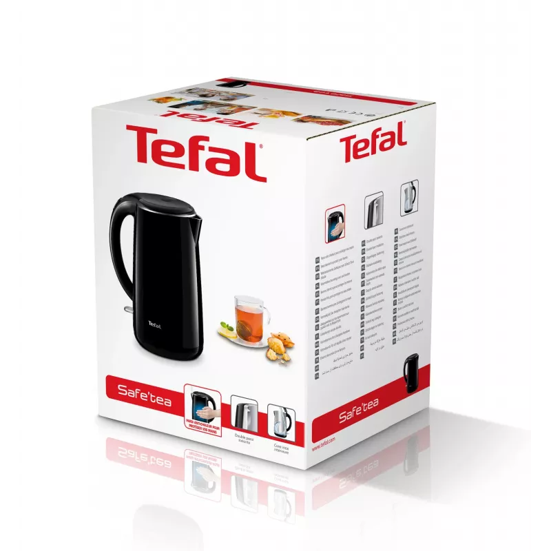 Hervidor Tefal Safe'Tea KO2608 1,7 L 1800 W negro