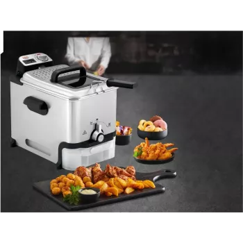 Freidora Tefal FR8041 individual 3,5 L de pie 2300 W freidora plateada