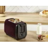 Tostadora MOULINEX LT5S05E0 — 2 ranuras, 1300 W, carcasa de acero inoxidable, negra/roja