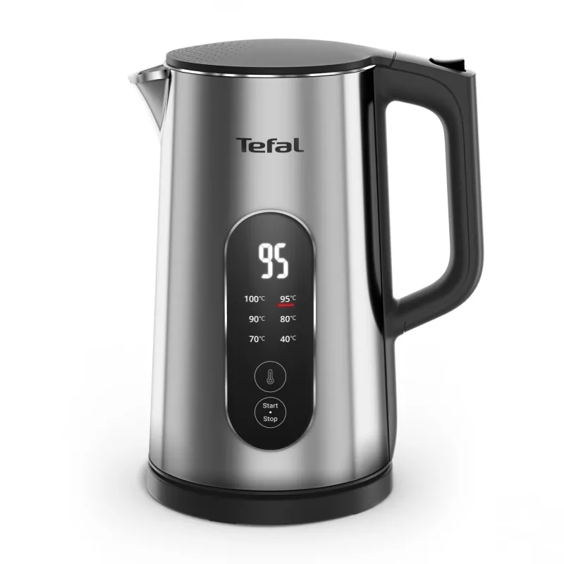 Hervidor Tefal Selection KI871DE0 1,7 l 1500 W negro, acero inoxidable