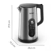 Hervidor Tefal Selection KI871DE0 1,7 l 1500 W negro, acero inoxidable