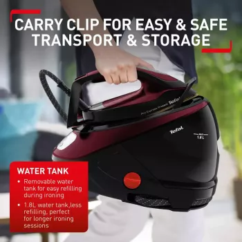 Tefal Pro Express Protect GV9230 2600 W 1,8 L negra, burdeos