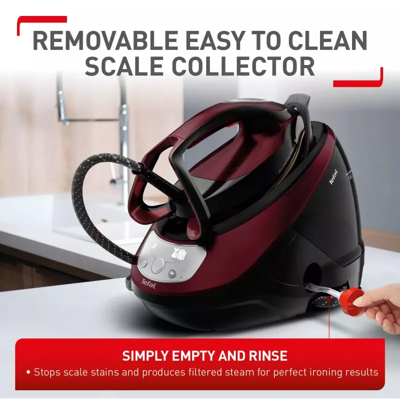Tefal Pro Express Protect GV9230 2600 W 1,8 L negra, burdeos