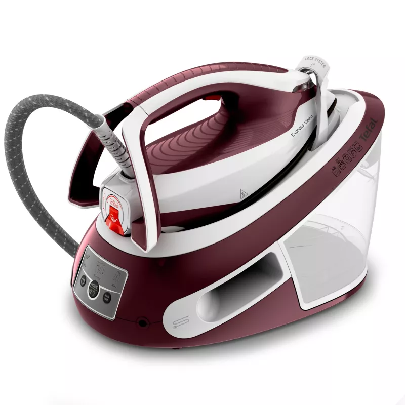 Tefal Express Vision SV8150 2800 W 1,8 L suela Durilium AirGlide Autoclean roja, blanca