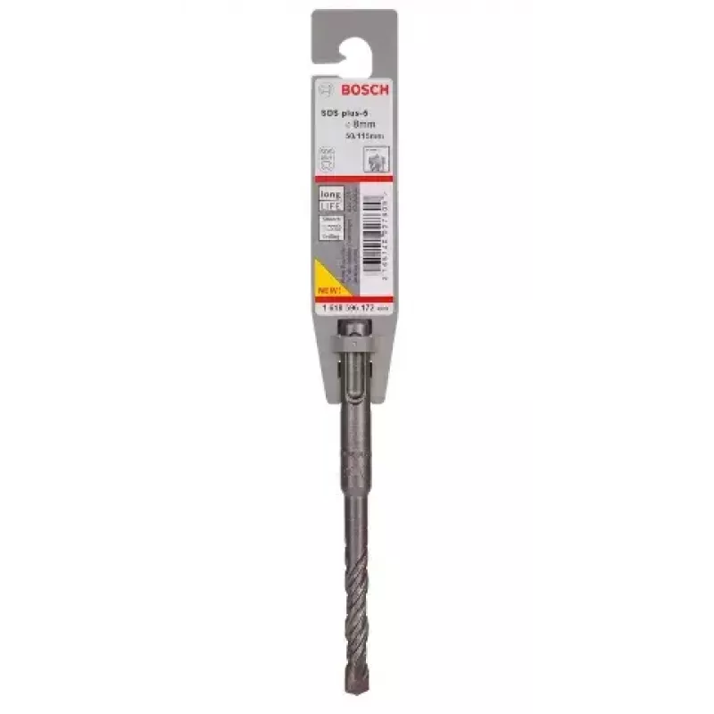 Broca para martillo Bosch SDS Plus-5 — 8 mm, para martillo perforador y taladrar