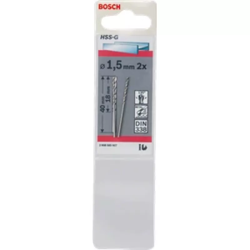 Broca Bosch 1,5 mm broca helicoidal 1 ud. – Modelo 2 608 585 907