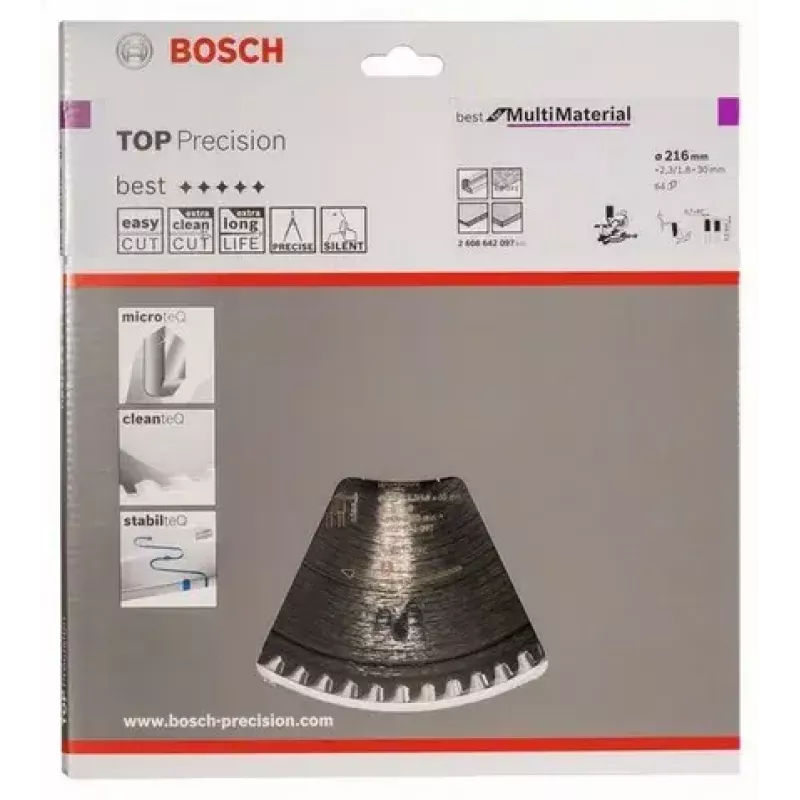 Disco de sierra circular Bosch 2 608 642 097 21,6 cm 1 ud.