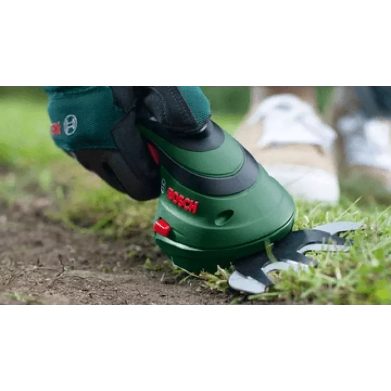 Bosch Isio tijera para césped a batería 8 cm 3,6 V negro, verde